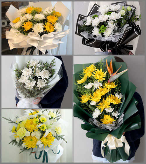广东江门市开平市月山镇天湖村白事花束代送